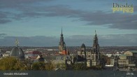 Archiv Foto Webcam Dresden Terrassenufer - Blick auf die Altstadt 08:00