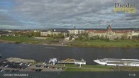 Archiv Foto Webcam Dresden Terrassenufer - Blick auf die Altstadt 10:00