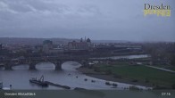 Archiv Foto Webcam Dresden Terrassenufer - Blick auf die Altstadt 06:00