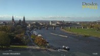 Archiv Foto Webcam Dresden Terrassenufer - Blick auf die Altstadt 13:00