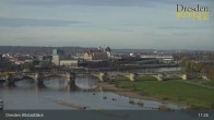 Archiv Foto Webcam Dresden Terrassenufer - Blick auf die Altstadt 11:00