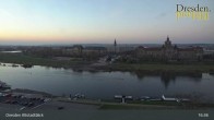 Archiv Foto Webcam Dresden Terrassenufer - Blick auf die Altstadt 00:00