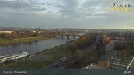 Archiv Foto Webcam Dresden Terrassenufer - Blick auf die Altstadt 08:00