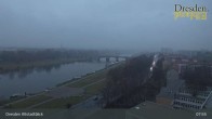 Archiv Foto Webcam Dresden Terrassenufer - Blick auf die Altstadt 07:00