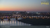 Archiv Foto Webcam Dresden Terrassenufer - Blick auf die Altstadt 00:00