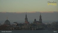 Archiv Foto Webcam Dresden Terrassenufer - Blick auf die Altstadt 08:00