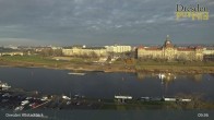 Archiv Foto Webcam Dresden Terrassenufer - Blick auf die Altstadt 09:00