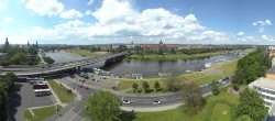 Archived image Webcam Dresden - Panoramic view of the city 13:00