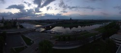 Archiv Foto Webcam Dresden - Elbpanorama 19:00