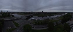 Archiv Foto Webcam Dresden - Elbpanorama 19:00