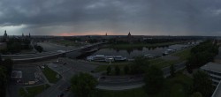 Archiv Foto Webcam Dresden - Elbpanorama 19:00