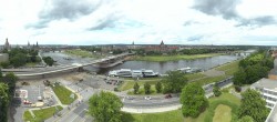 Archived image Webcam Dresden - Panoramic view of the city 13:00