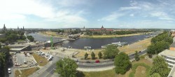 Archiv Foto Webcam Dresden - Elbpanorama 13:00