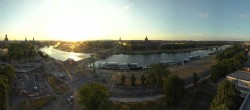 Archiv Foto Webcam Dresden - Elbpanorama 19:00