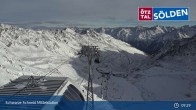 Archiv Foto Webcam Sölden - Gondelbahn Schwarze Schneid 08:00