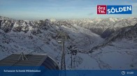 Archiv Foto Webcam Sölden - Gondelbahn Schwarze Schneid 14:00