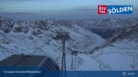 Archiv Foto Webcam Sölden - Gondelbahn Schwarze Schneid 16:00