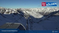 Archived image Webcam Sölden - Schwarze Schneid Cable Car 14:00