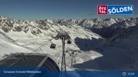 Archived image Webcam Sölden - Schwarze Schneid Cable Car 10:00