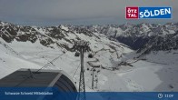 Archiv Foto Webcam Sölden - Gondelbahn Schwarze Schneid 10:00