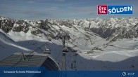 Archiv Foto Webcam Sölden - Gondelbahn Schwarze Schneid 14:00