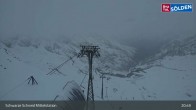 Archiv Foto Webcam Sölden - Gondelbahn Schwarze Schneid 02:00