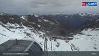 Archiv Foto Webcam Sölden - Gondelbahn Schwarze Schneid 08:00