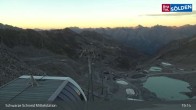 Archiv Foto Webcam Sölden - Gondelbahn Schwarze Schneid 18:00