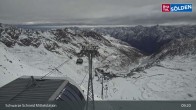 Archiv Foto Webcam Sölden - Gondelbahn Schwarze Schneid 08:00