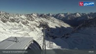 Archiv Foto Webcam Sölden - Gondelbahn Schwarze Schneid 08:00