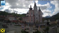 Archiv Foto Webcam Hauptplatz in Mariezell mit Basilika 07:00