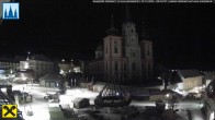 Archiv Foto Webcam Hauptplatz in Mariezell mit Basilika 23:00