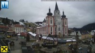 Archiv Foto Webcam Hauptplatz in Mariezell mit Basilika 14:00