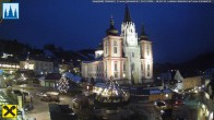 Archiv Foto Webcam Hauptplatz in Mariezell mit Basilika 16:00