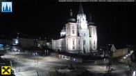 Archiv Foto Webcam Hauptplatz in Mariezell mit Basilika 23:00