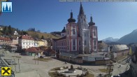 Archiv Foto Webcam Hauptplatz in Mariezell mit Basilika 11:00