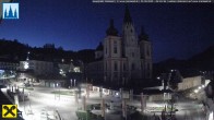 Archiv Foto Webcam Hauptplatz in Mariezell mit Basilika 03:00