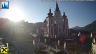 Archiv Foto Webcam Hauptplatz in Mariezell mit Basilika 06:00