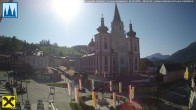 Archiv Foto Webcam Hauptplatz in Mariezell mit Basilika 07:00