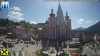 Archiv Foto Webcam Hauptplatz in Mariezell mit Basilika 09:00