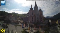 Archiv Foto Webcam Hauptplatz in Mariezell mit Basilika 07:00