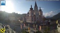 Archiv Foto Webcam Hauptplatz in Mariezell mit Basilika 06:00