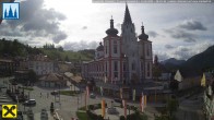 Archiv Foto Webcam Hauptplatz in Mariezell mit Basilika 07:00