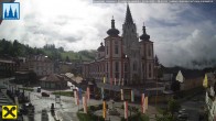 Archiv Foto Webcam Hauptplatz in Mariezell mit Basilika 07:00