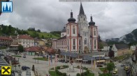 Archiv Foto Webcam Hauptplatz in Mariezell mit Basilika 09:00