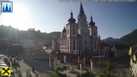 Archiv Foto Webcam Hauptplatz in Mariezell mit Basilika 06:00