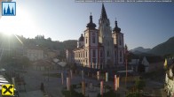 Archiv Foto Webcam Hauptplatz in Mariezell mit Basilika 05:00