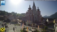 Archiv Foto Webcam Hauptplatz in Mariezell mit Basilika 07:00