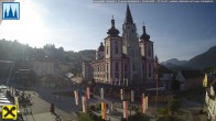 Archiv Foto Webcam Hauptplatz in Mariezell mit Basilika 06:00