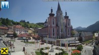 Archiv Foto Webcam Hauptplatz in Mariezell mit Basilika 11:00